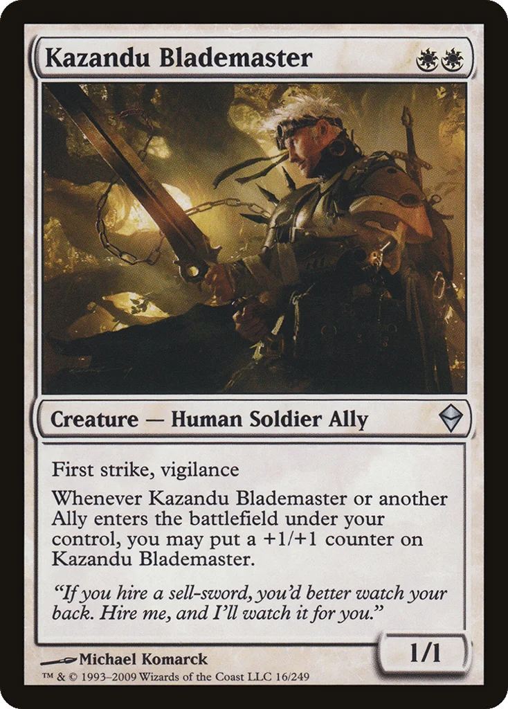 Kazandu Blademaster · Zendikar