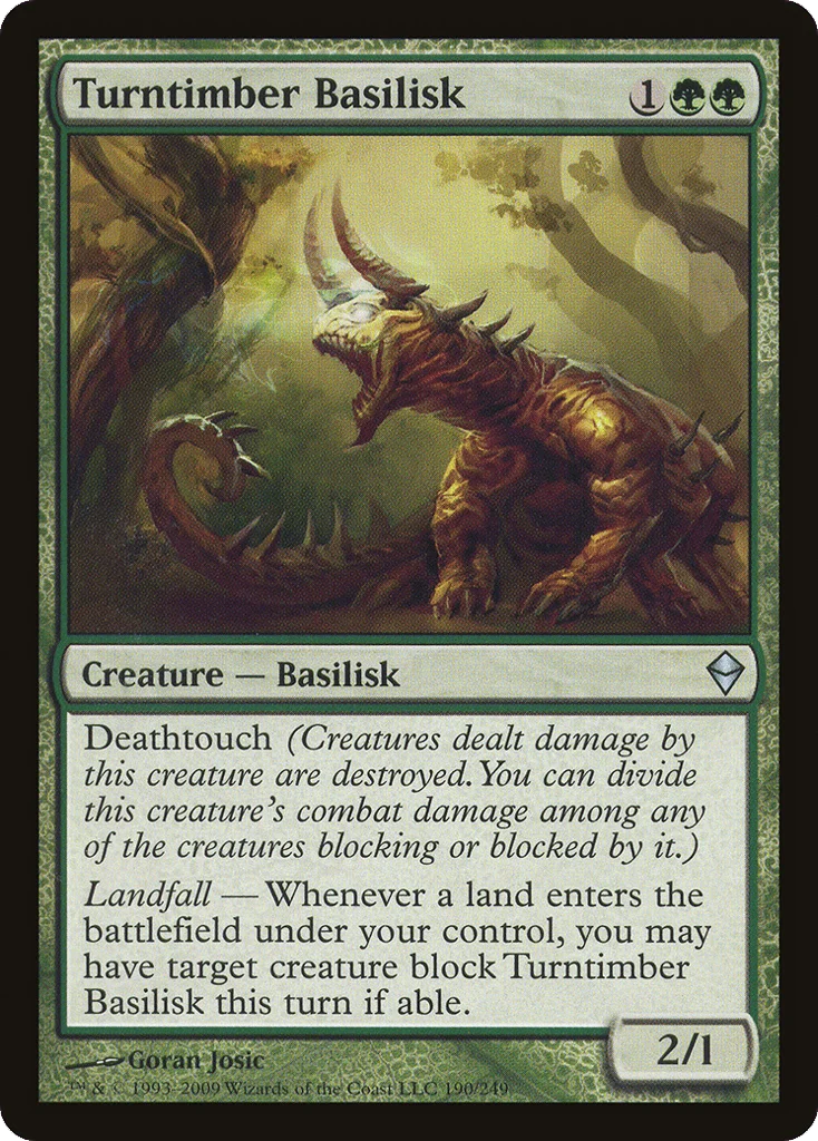 Turntimber Basilisk · Zendikar