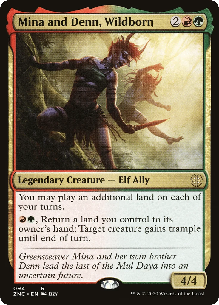 Mina and Denn, Wildborn · Zendikar Rising Commander