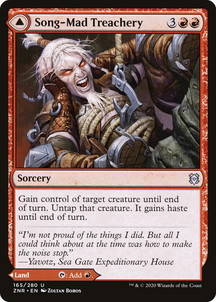 Song-Mad Treachery // Song-Mad Ruins · Zendikar Rising