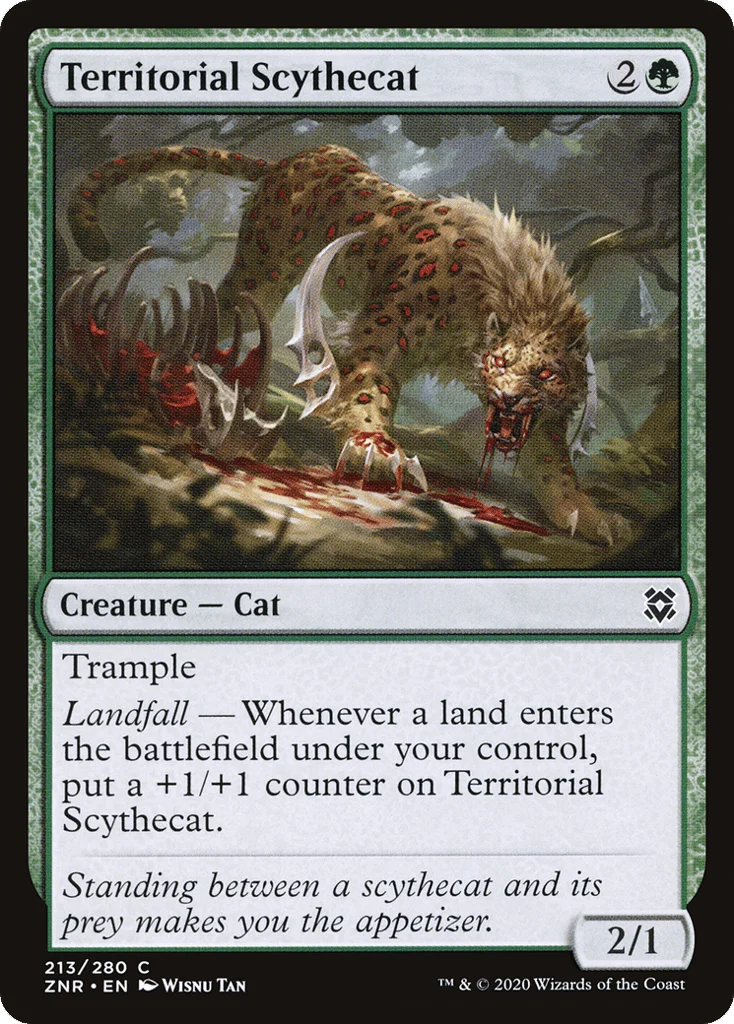 Territorial Scythecat · Zendikar Rising