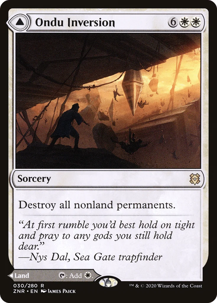 Ondu Inversion // Ondu Skyruins · Zendikar Rising