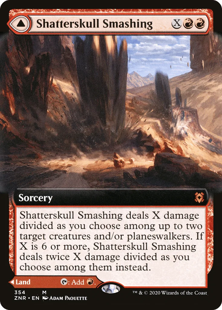 Shatterskull Smashing // Shatterskull, the Hammer Pass · Zendikar Rising