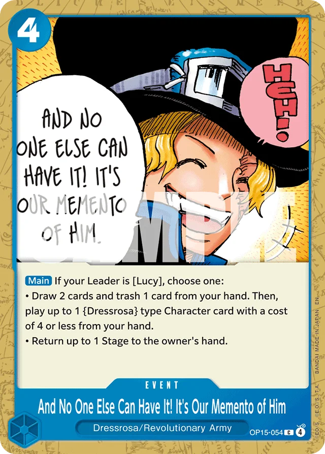 And No One Else Can Have It! It's Our Memento of Him · Adventure on Kami's Island