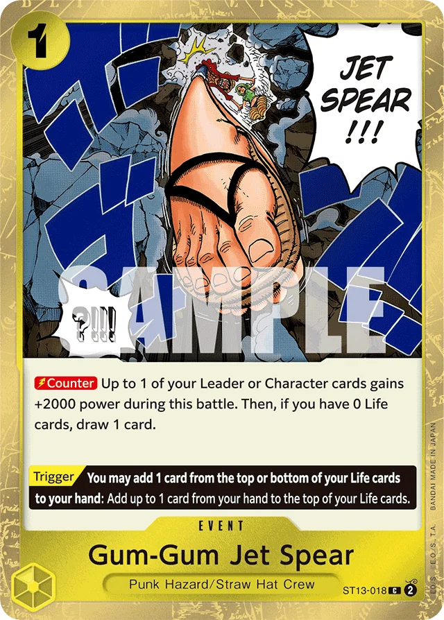 Gum-Gum Jet Spear · Ultra Deck: The Three Brothers