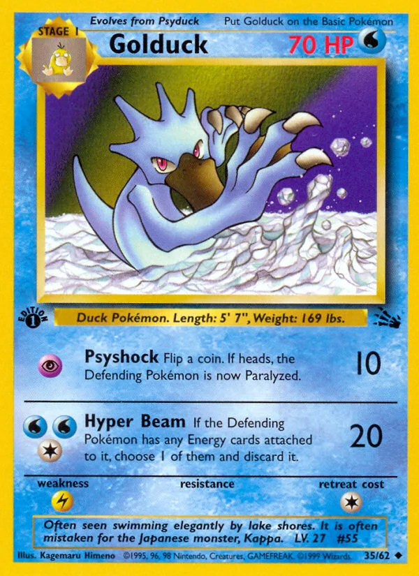Golduck · Fossil