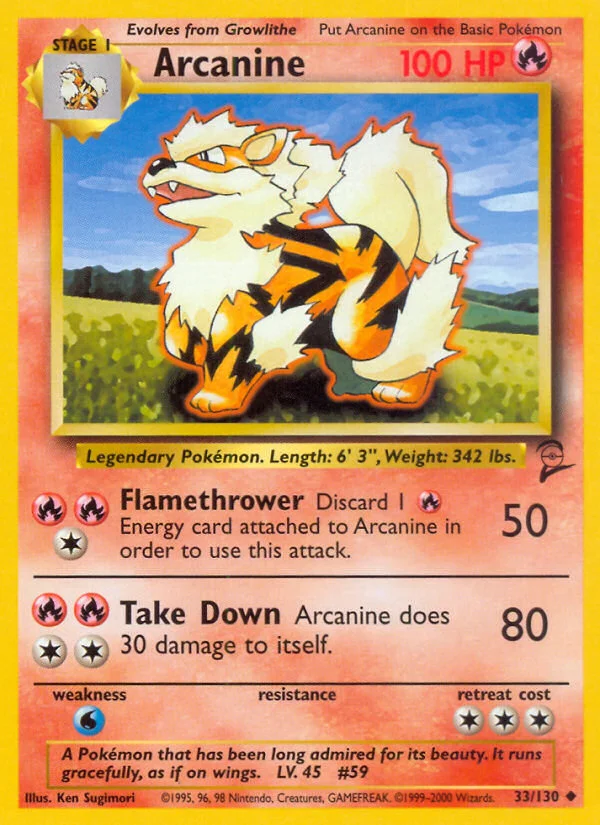 Arcanine · Base Set 2