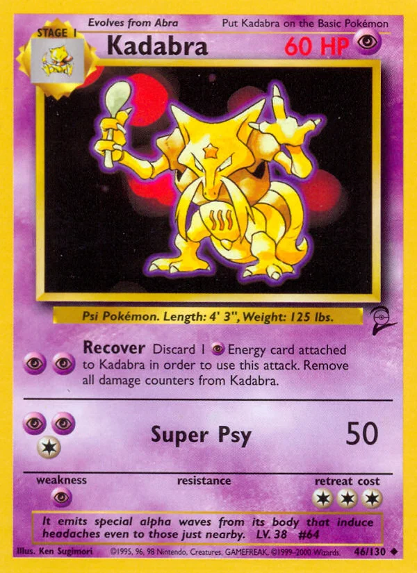 Kadabra · Base Set 2