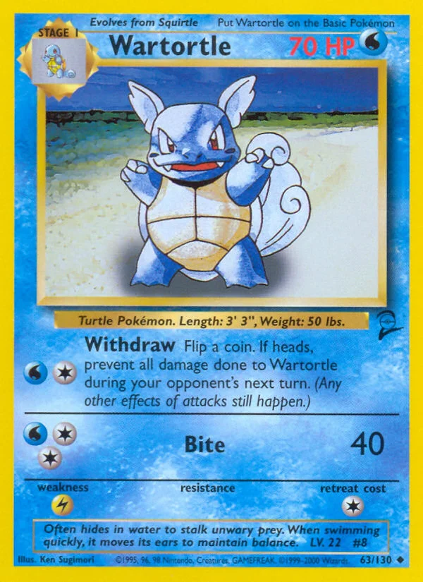 Wartortle · Base Set 2
