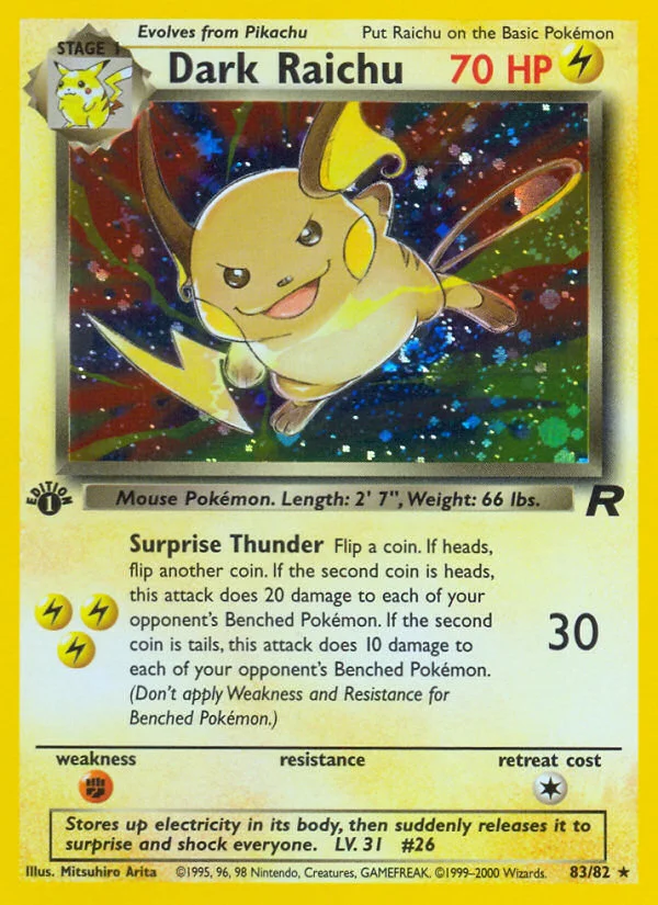 Dark Raichu · Team Rocket