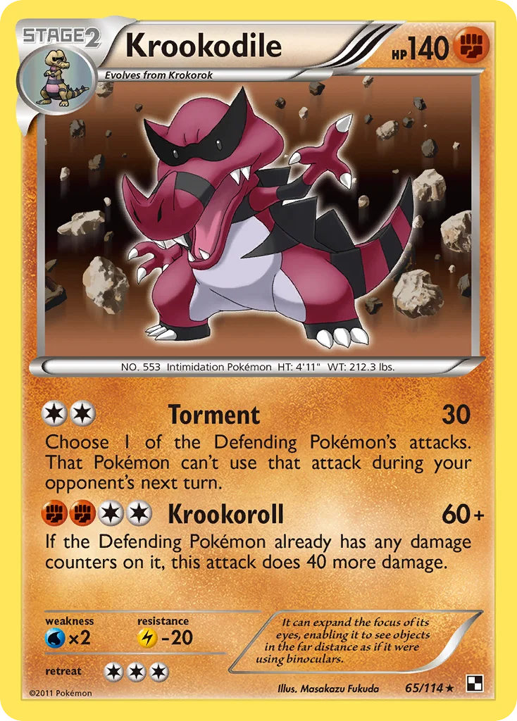 Krookodile · Black & White