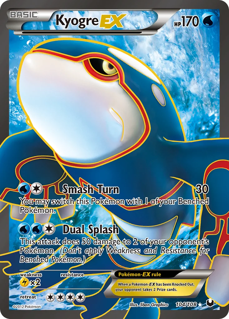 Kyogre-EX · Dark Explorers