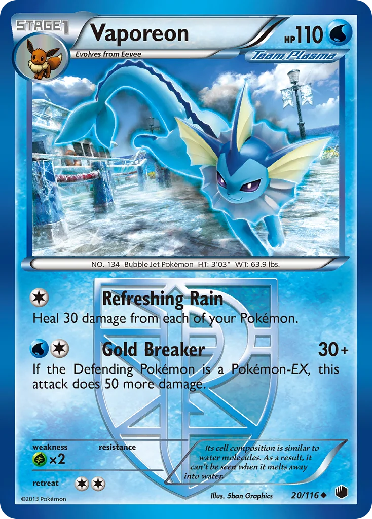 Vaporeon · Plasma Freeze