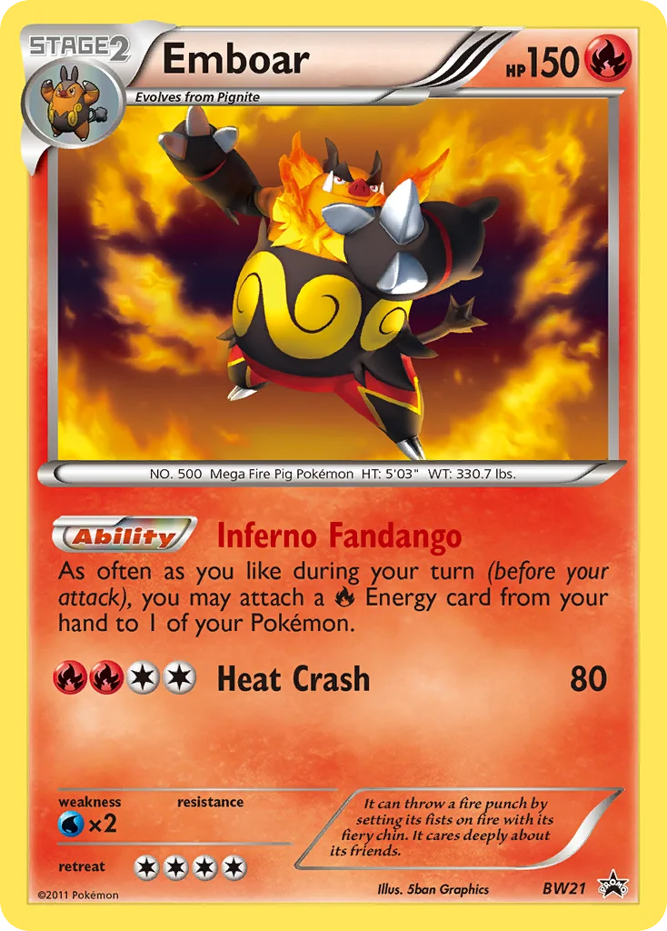 Emboar · BW Black Star Promos