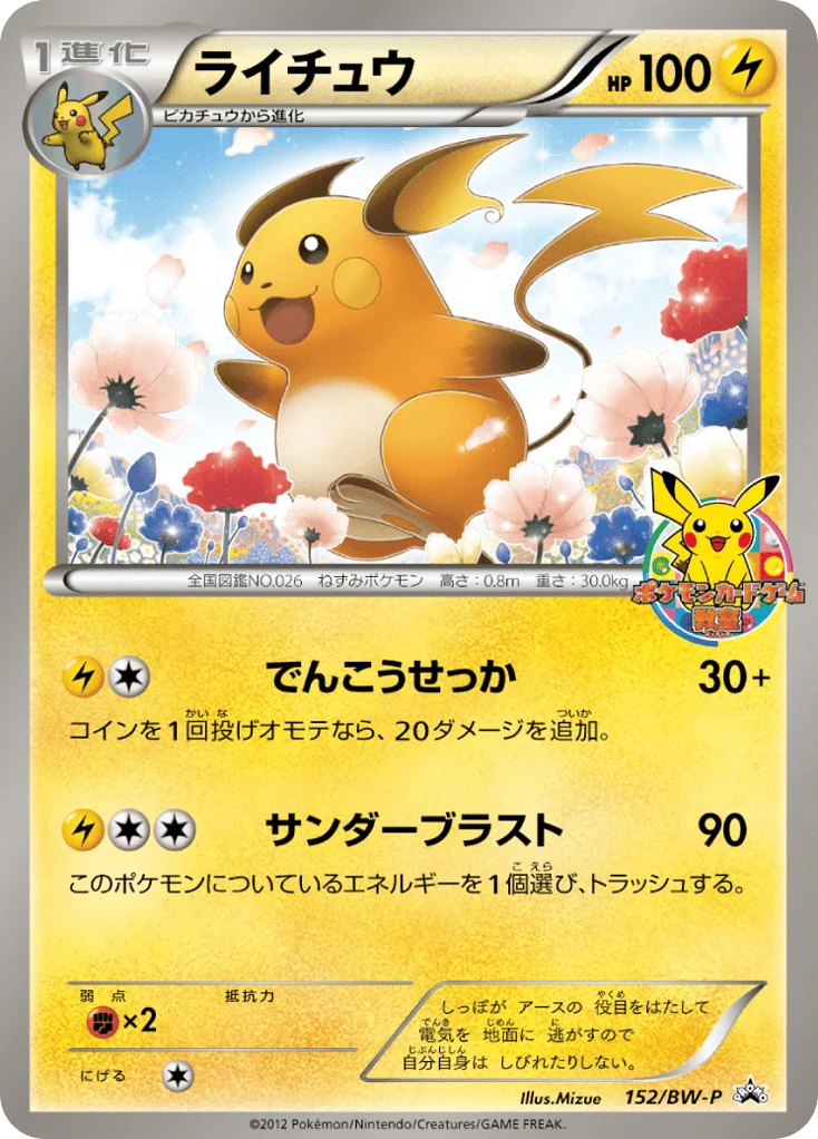 Raichu · Black & White Promos