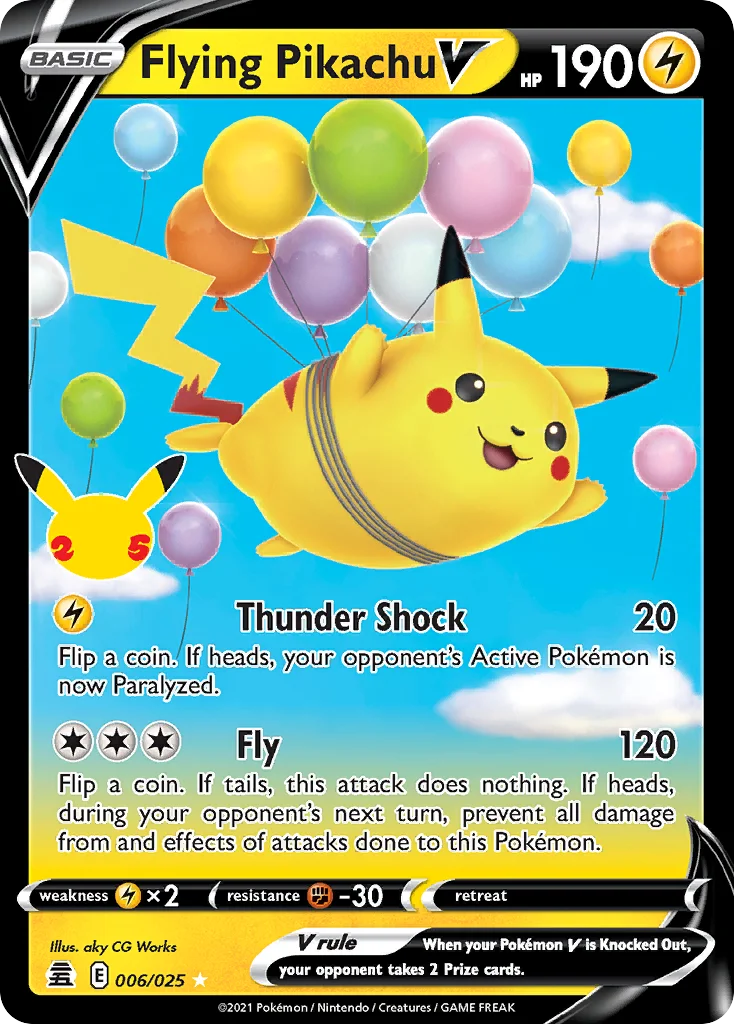 Flying Pikachu V · Celebrations