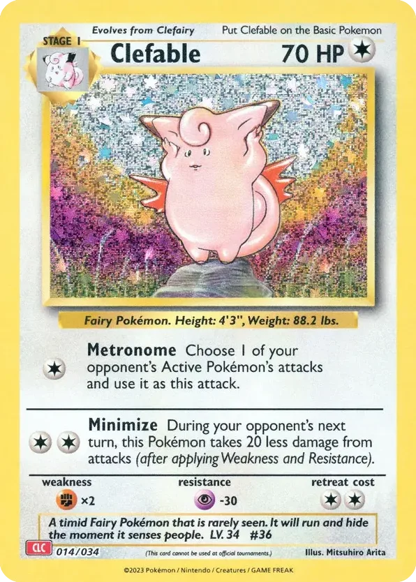 Clefable · Pokémon TCG Classic - Charizard