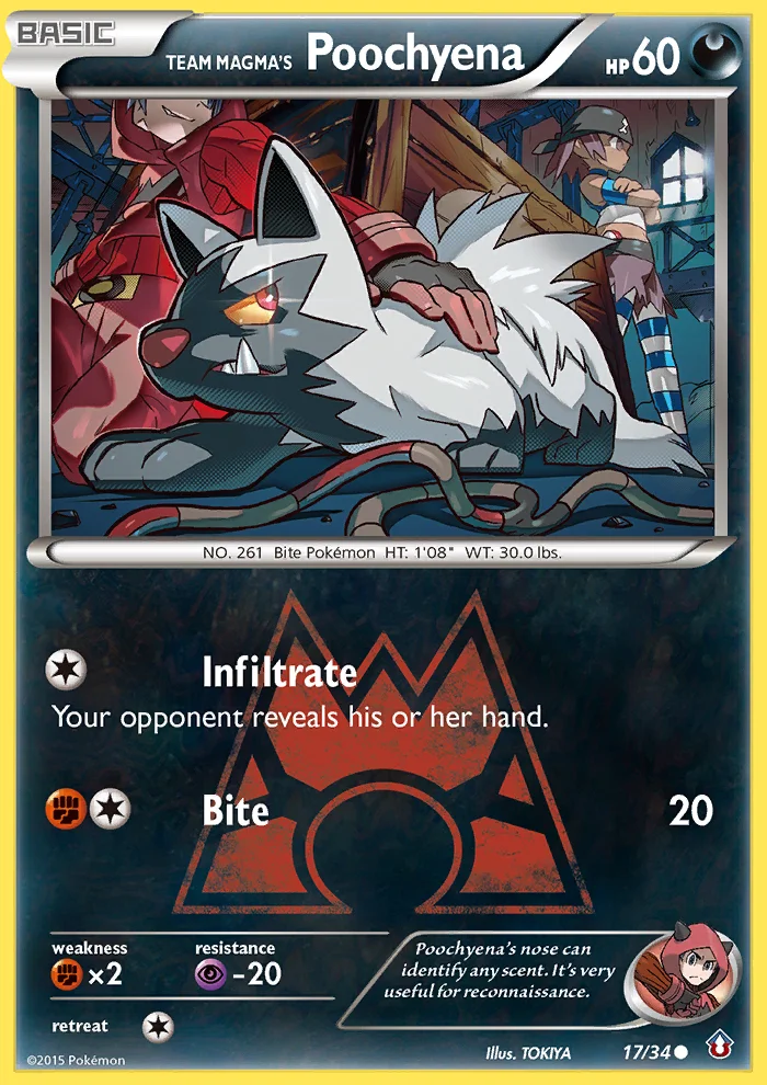 Team Magma's Poochyena · Double Crisis