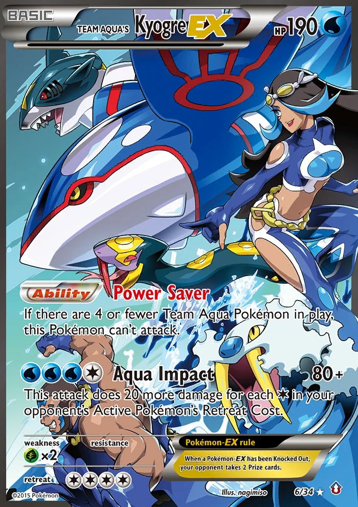 Team Aqua's Kyogre-EX · Double Crisis