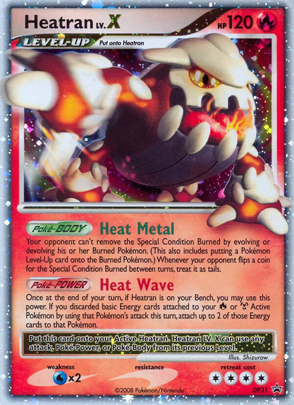 Heatran LV.X · DP Black Star Promos