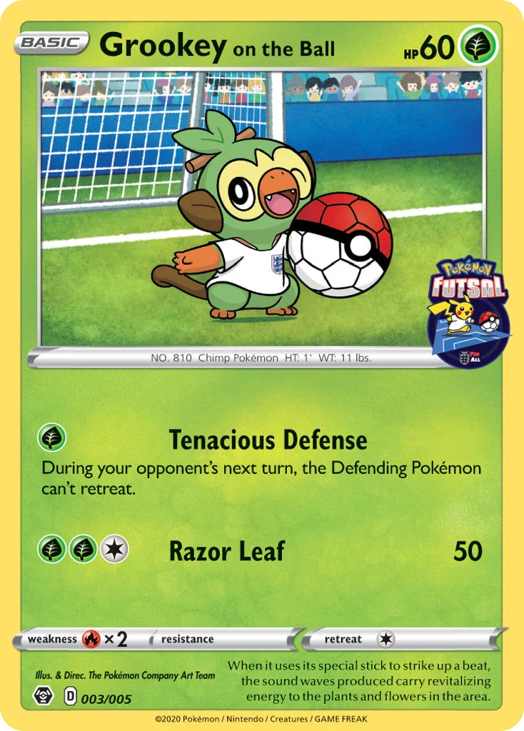 Grookey on the Ball · Pokémon Futsal Collection