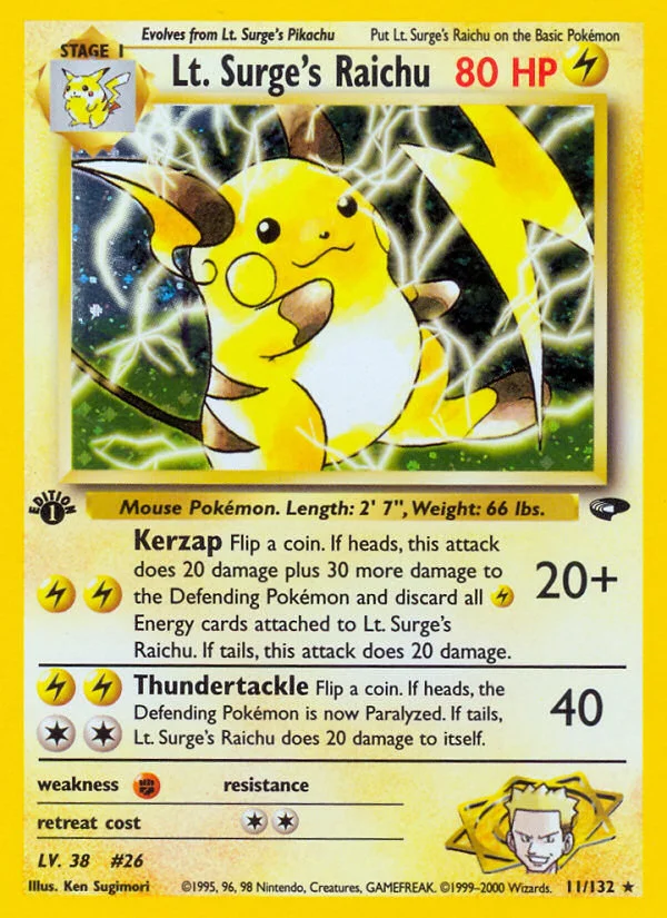 Lt. Surge's Raichu · Gym Challenge