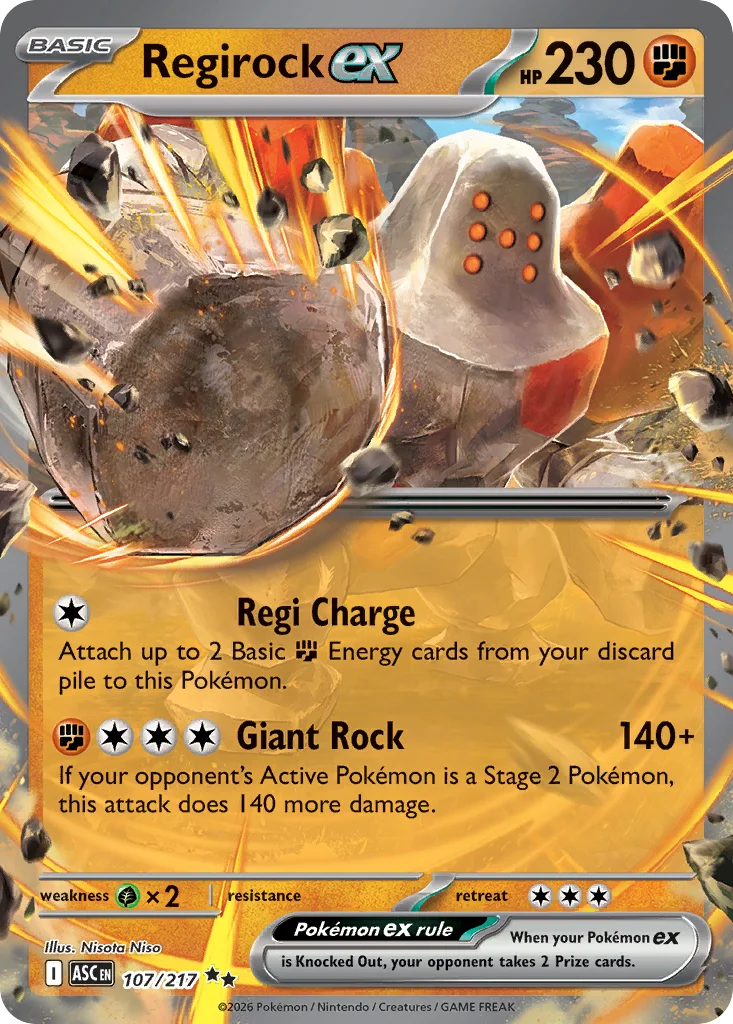 Regirock ex · Ascended Heroes