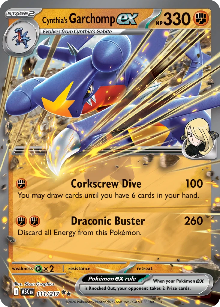 Cynthia's Garchomp ex · Ascended Heroes