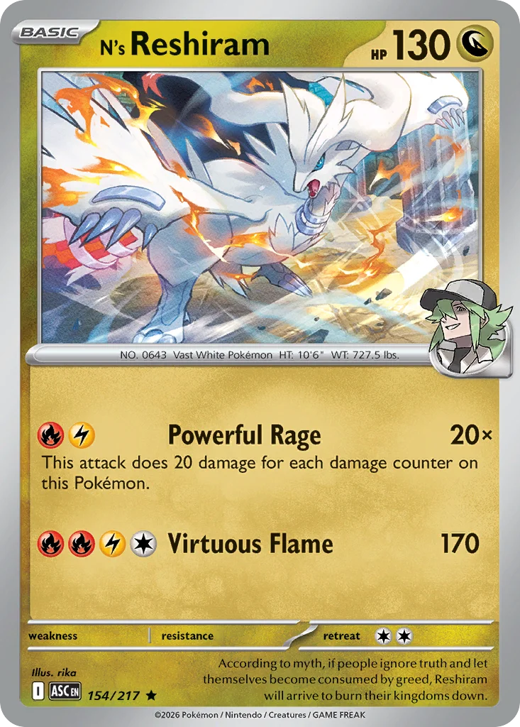 N's Reshiram · Ascended Heroes