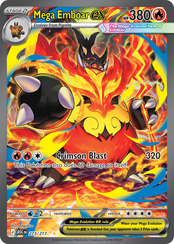 Mega Emboar ex · Ascended Heroes