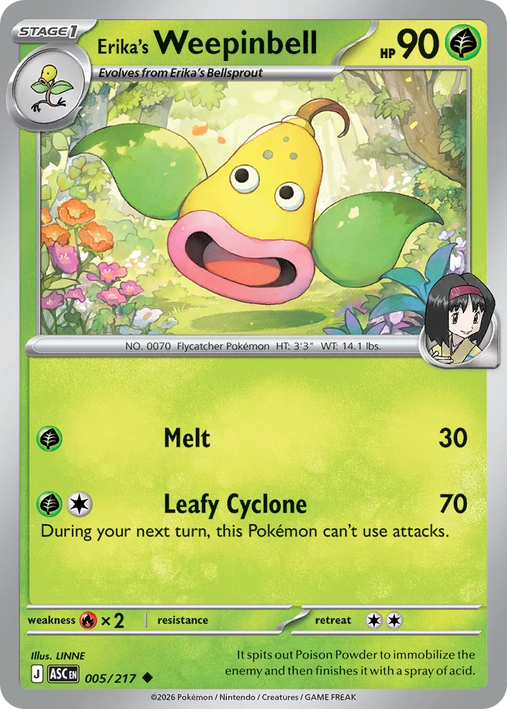 Erika's Weepinbell · Ascended Heroes