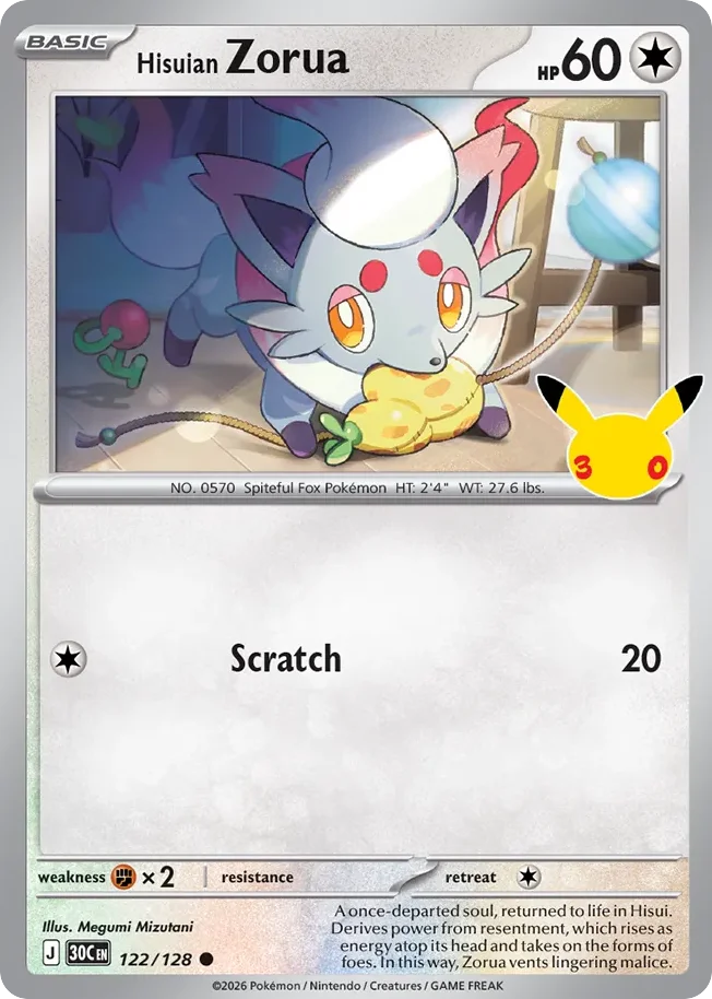 Hisuian Zorua · 30th Celebration
