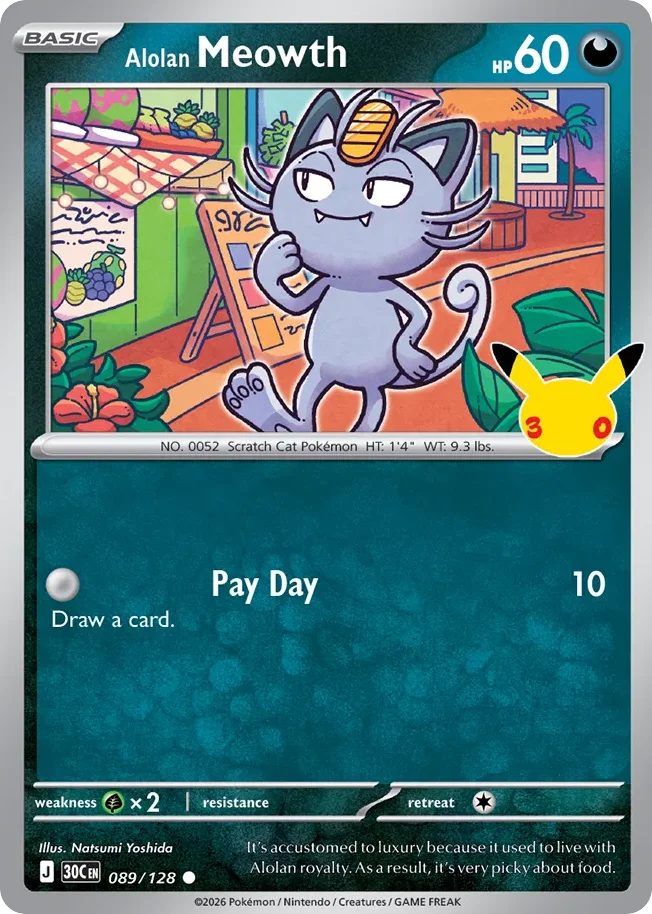 Alolan Meowth · 30th Celebration