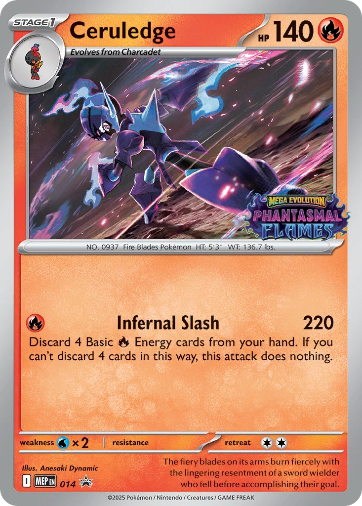 Ceruledge · Mega Evolution Black Star Promos