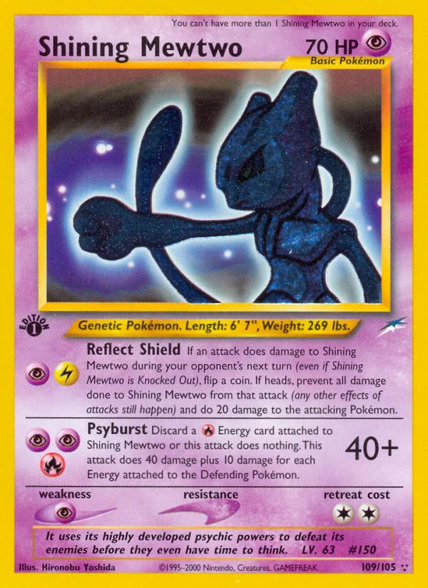 Shining Mewtwo · Neo Destiny