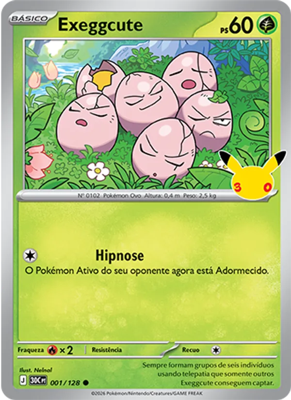 Exeggcute · Celebração de 30 Anos