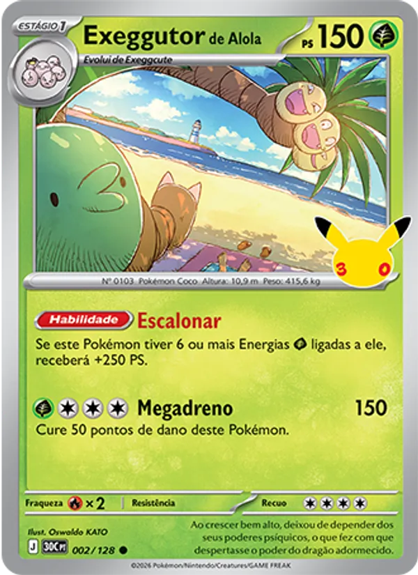 Exeggutor de Alola · Celebração de 30 Anos