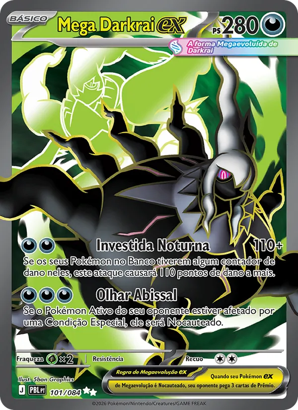 Mega Darkrai ex · Escuridão Absoluta