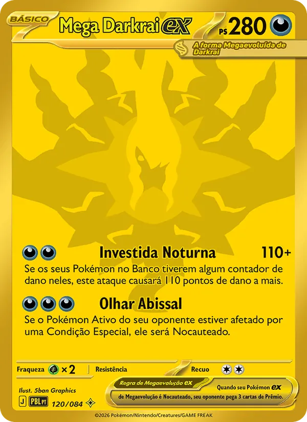 Mega Darkrai ex · Escuridão Absoluta