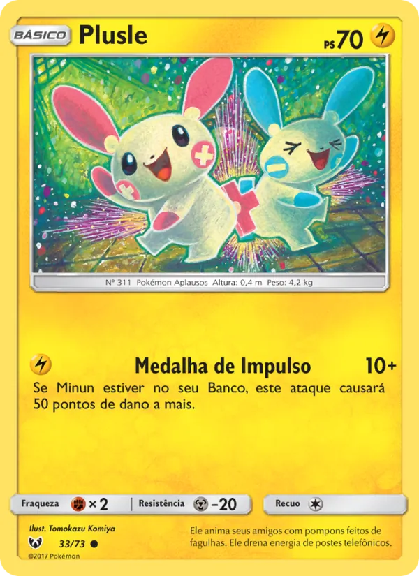 Plusle · Lendas Luminescentes