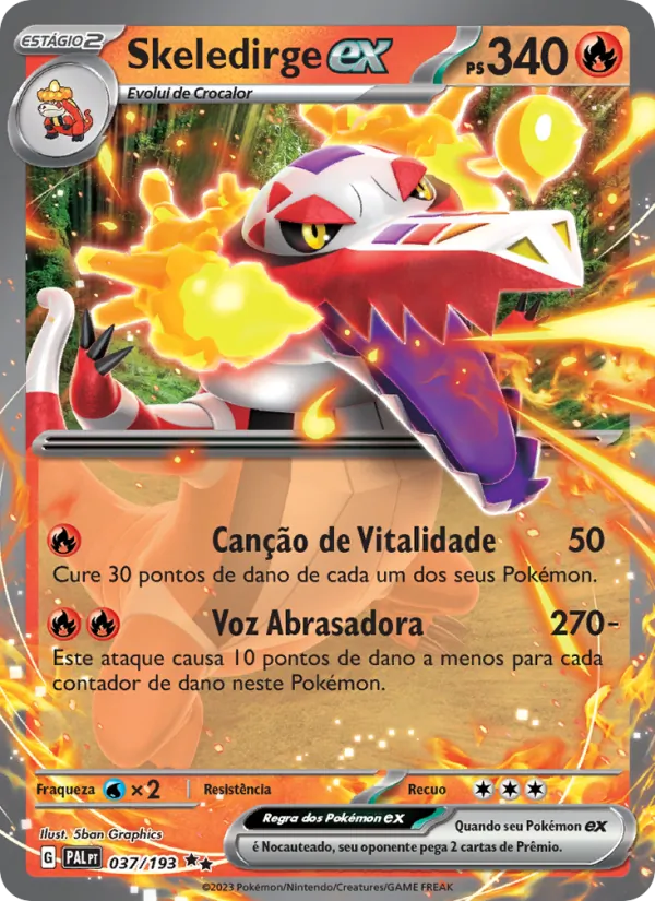 Skeledirge ex · Evoluções em Paldea