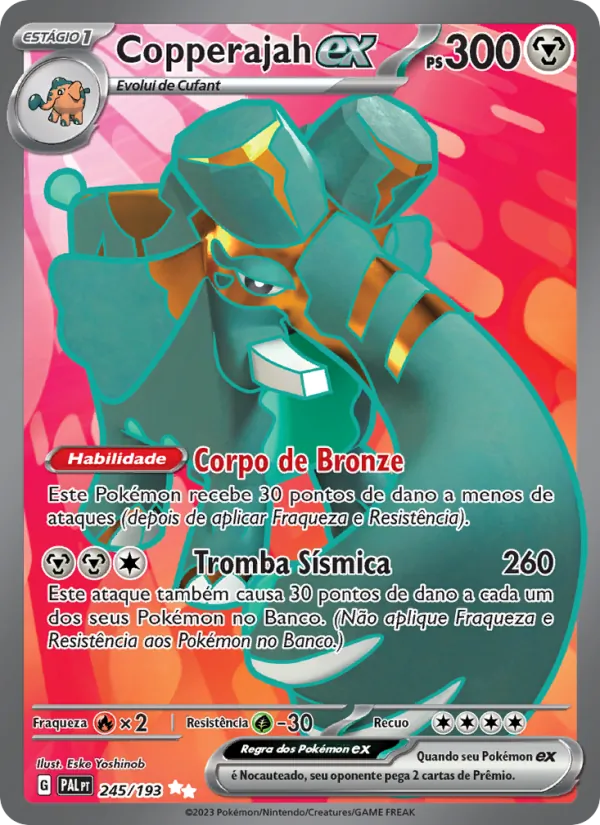 Copperajah ex · Evoluções em Paldea