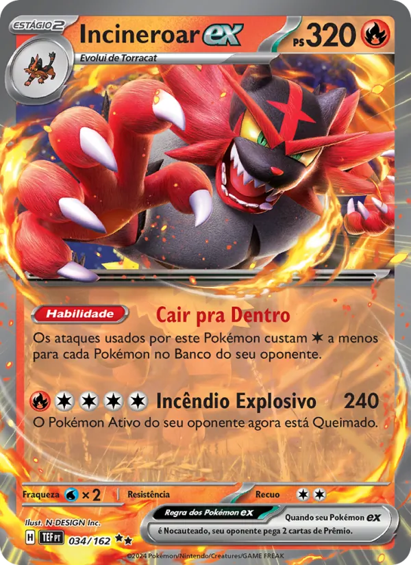 Incineroar ex · Forças Temporais