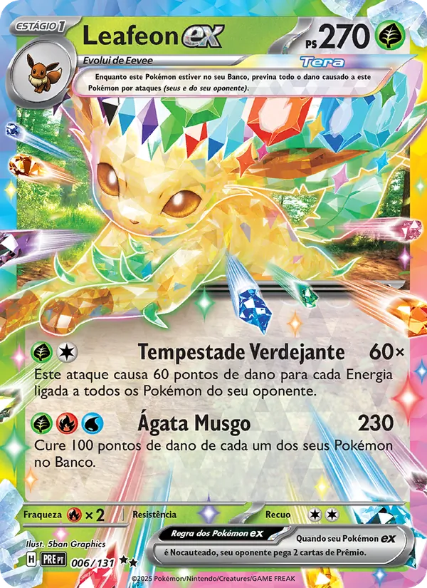 Leafeon ex · Evoluções Prismáticas