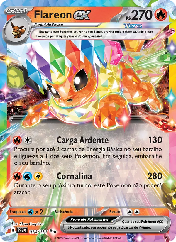 Flareon ex · Evoluções Prismáticas