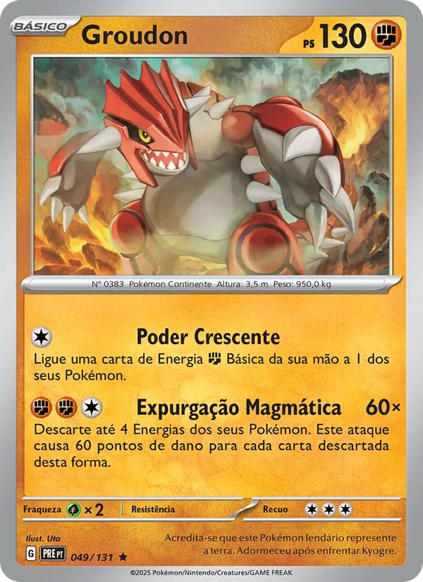 Groudon · Evoluções Prismáticas