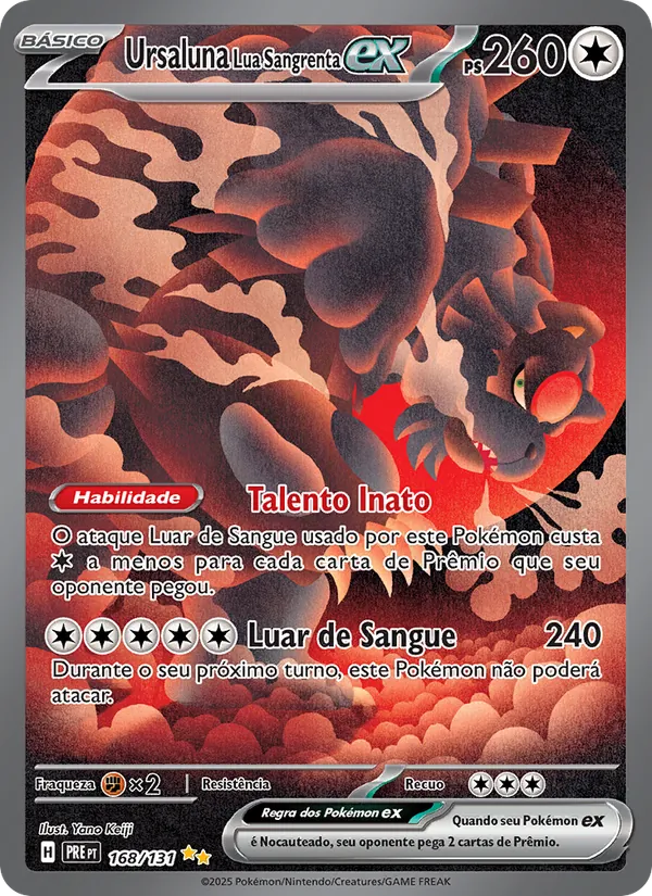 Ursaluna Lua Sangrenta ex · Evoluções Prismáticas