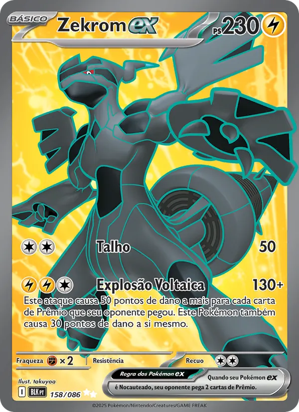 Zekrom ex · Raio Preto