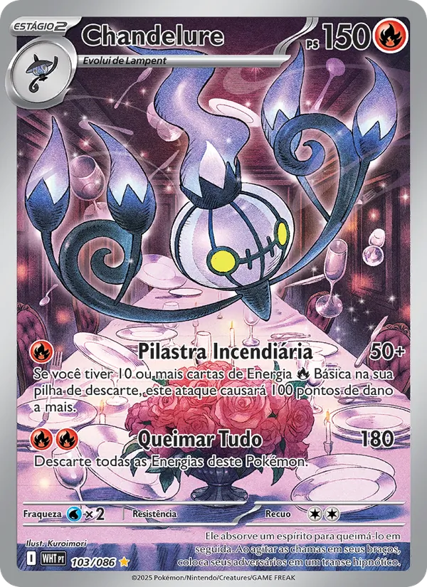Chandelure · Fogo Branco