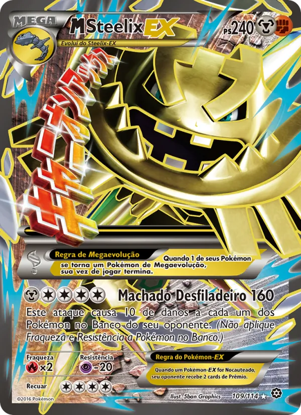 M-Steelix EX · Cerco de Vapor
